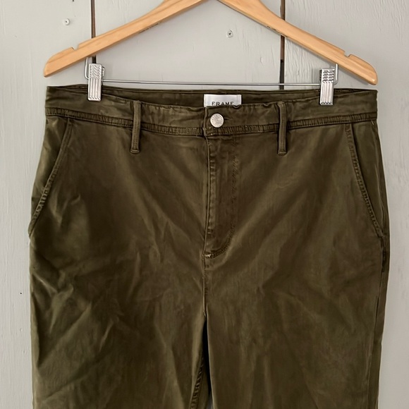 Frame Lyocell-Blend Jogger Pants Size 34 - Picture 3 of 11